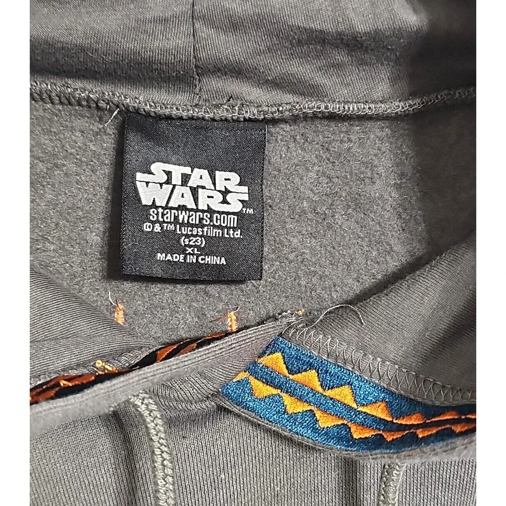 Star Wars Men's Pullover Hoodie Hooded Sweater Logo Size XL